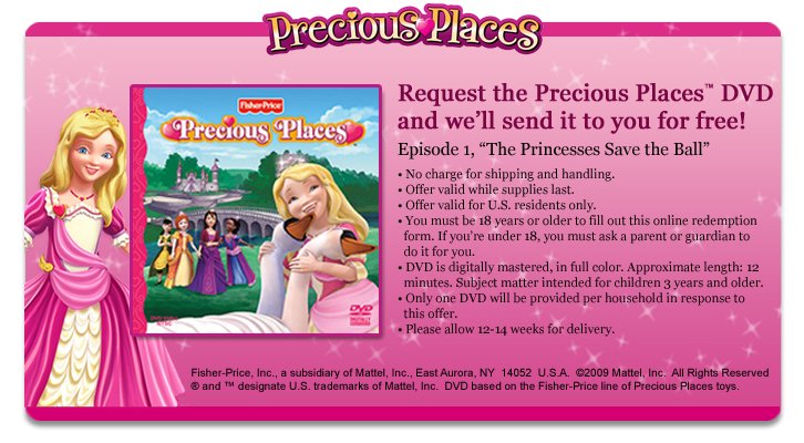 Mattel - FREE Precious Places DVD Precious_Places_landing_updated